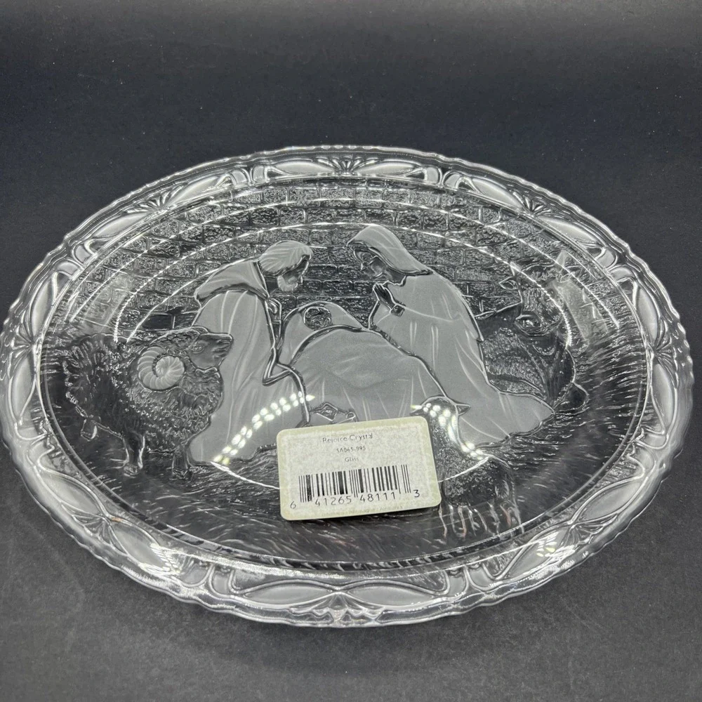 Mikasa‎ Celebrations Nativity Plaque w/Original Box & Stand in Storage Pouch